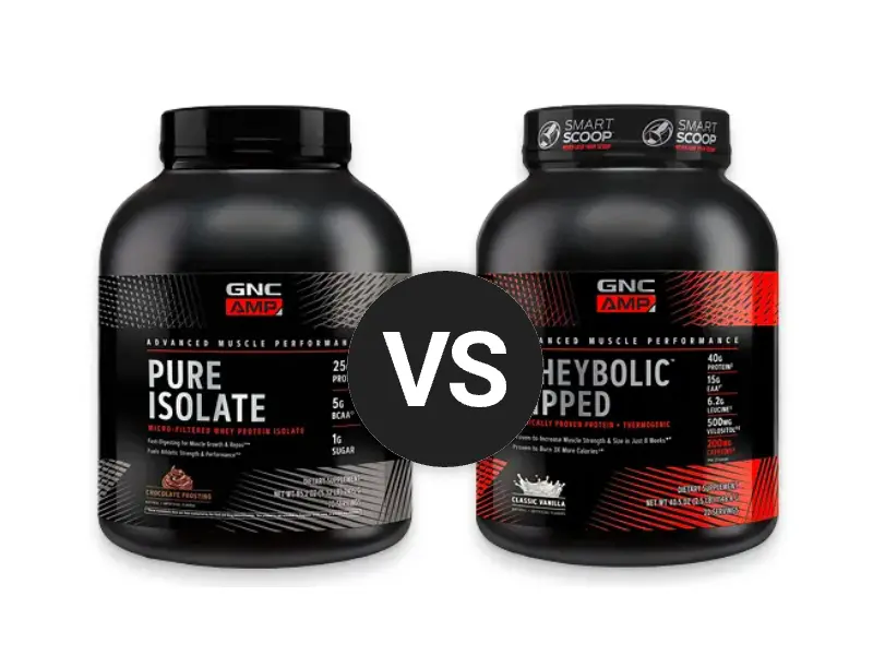 GNC AMP Wheybolic vs Pure Isolate