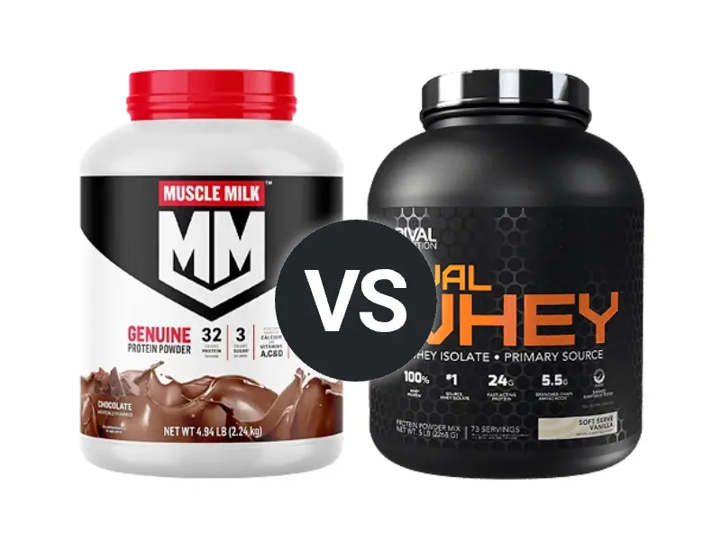 Muscle Milk Genuine vs Rival Whey | ProteinPowder.com