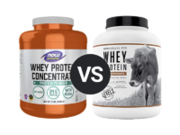 NOW Sports Whey Concentrate vs Levels Grass-fed