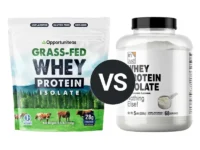 Opportuniteas Grass-fed vs It's Just Whey Isolate