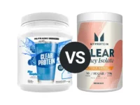 NutraBio Clear vs MyProtein Clear Isolate