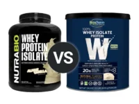 NutraBio Whey Isolate vs BioChem Whey Isolate