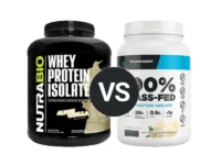 NutraBio Whey Isolate vs Transparent Labs Grass-fed