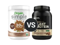 Orgain Simple vs Optimum Gold Standard Plant