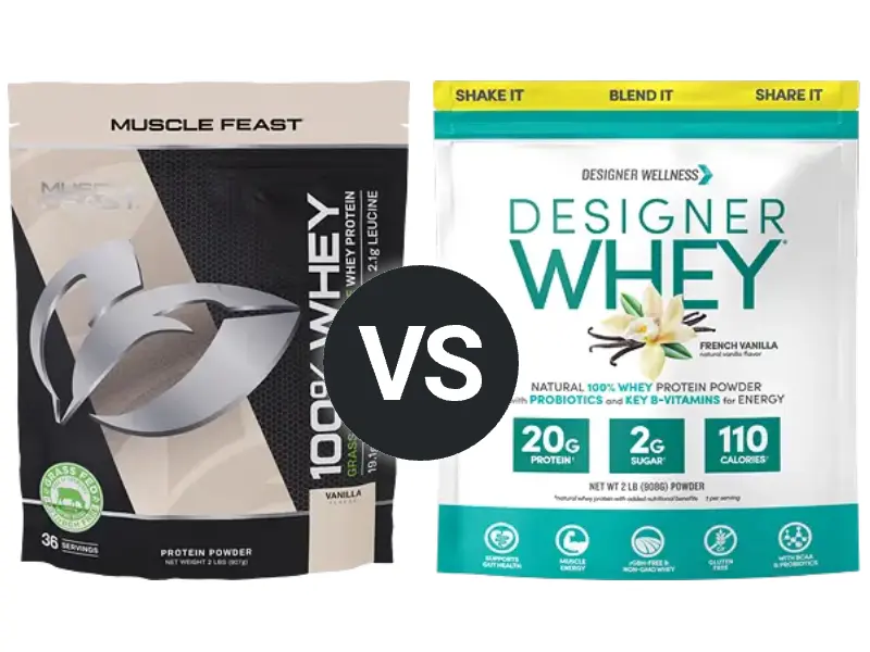 Unterschied Designer Whey Und Iso Whey Designer Whey vs Muscle Feast Whey | ProteinPowder.com