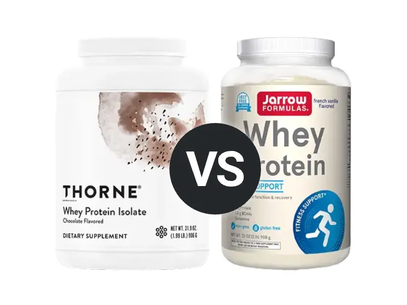 Jarrow Whey vs Thorne Isolate