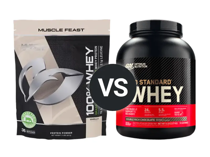 Muscle Feast Whey vs Optimum Gold Standard