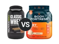 NutraBio Classic Whey vs Body Fortress