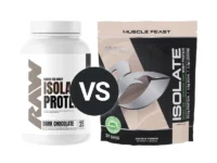 RAW Isolate vs Muscle Feast Isolate