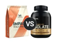 MyProtein Impact Isolate vs Optimum Gold Standard Isolate